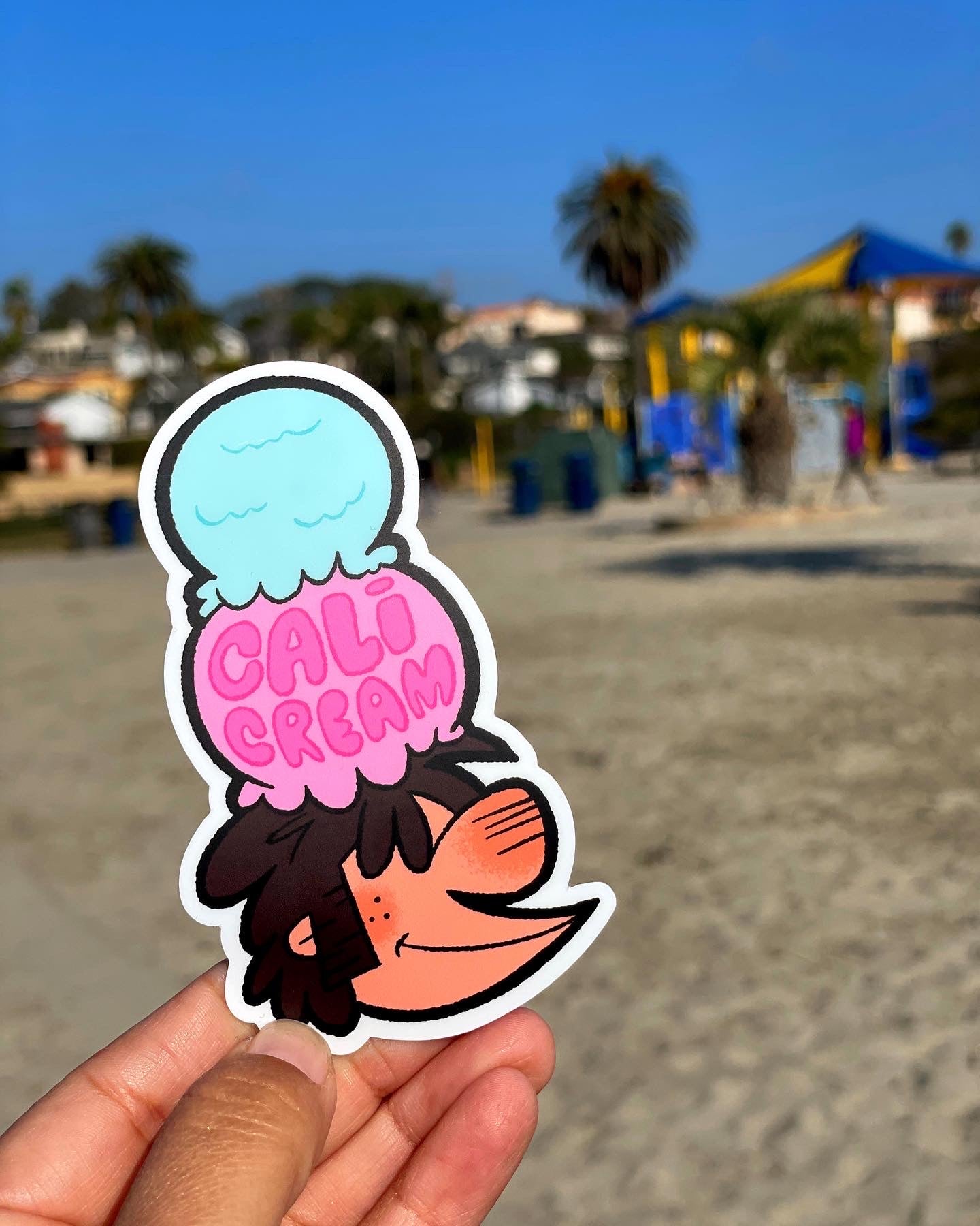 Cali Cream Stickers